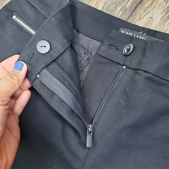 Black Label by Chico's Chino Tapered Black Dress Pants Size 4 - Picture 4 of 9